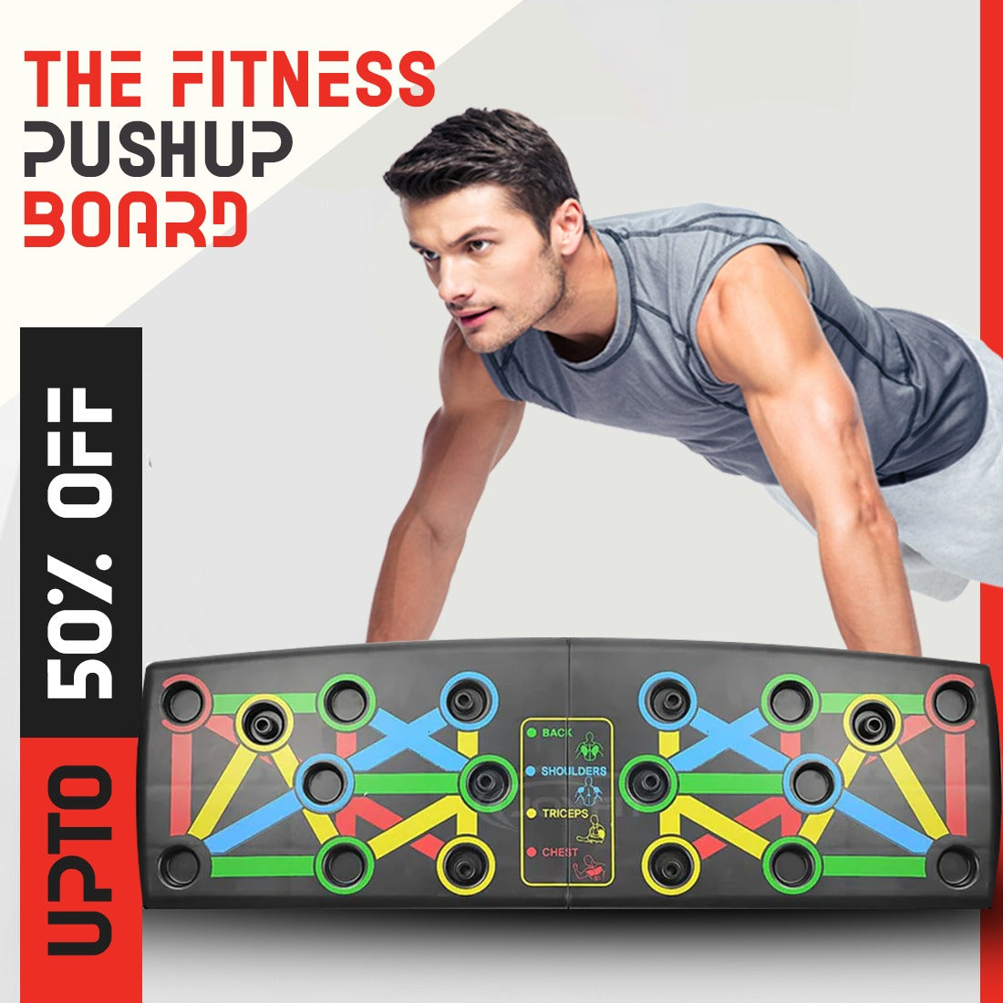 Foldable Pushup Board